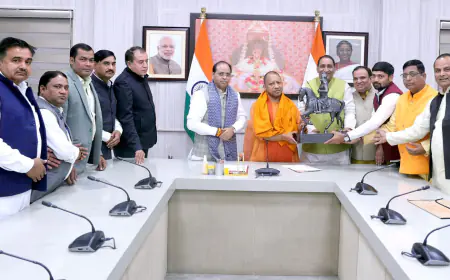 मुख्यमंत्री योगी आदित्यनाथ से मिला भाजपा का प्रतिनिधिमंडल