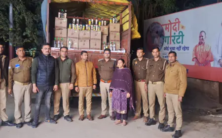 Noida News : नोएडा के रास्ते बिहार जा रही 35 लाख की शराब जिला आबकारी विभाग ने पकड़ी