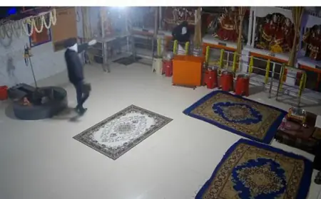 Noida News : नोएडा में श्रीधाम मंदिर से ठाकुर जी की मूर्तियां व सोने-चांदी के जेवरात चोरी