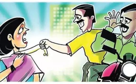 Noida News : बाइक सवार बदमाशों ने महिला के गले से लूटी सोने की चेन