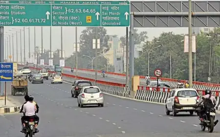 Noida News : एलिवेटेड रोड मरम्मत के लिए बंद होने से शहर की ट्रैफिक व्यवस्था बिगड़ी