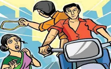 Noida News : बाइक सवार बदमाशों ने गले से लूटी लाखों रुपए कीमत की सोने की चेन