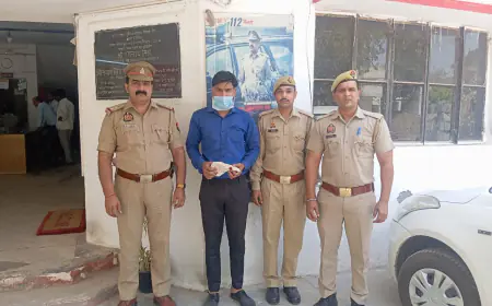 Noida News : गैंगस्टर एक्ट में वांछित 25 हजार का इनामी  गिरफ्तार