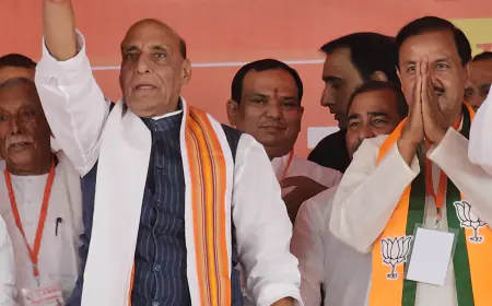 Greater Noida News  :  राजनाथ सिंह ने कहा राजनीति सरकार बनाने के लिए नहीं, देश बनाने के लिए होनी चाहिए