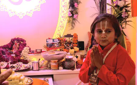 Noida News : नोएडा में पधारे अयोध्या के छोटे महंत सूरज दास जी महाराज