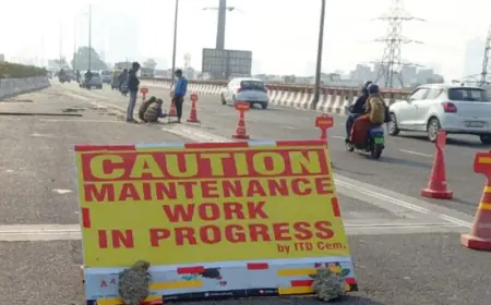 Noida News : एलिवेटेड रोड के मरम्मत कार्य का चौथा चरण कल से, यातायात होगा डायवर्ट 
