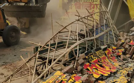 Noida News : नोएडा प्राधिकरण का भू- माफिया पर बड़ा एक्शन, 6 करोड़ की भूमि से हटा अवैध कब्जा