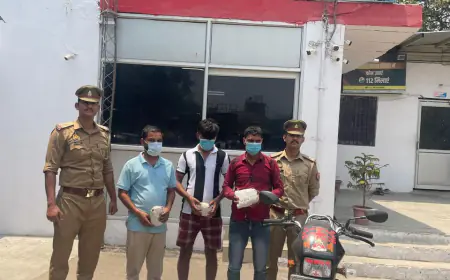 Noida News : एनसीआर में सक्रिय तीन तस्करों से 4 लाख का गांजा बरामद