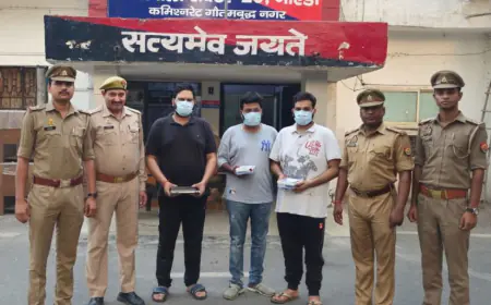 Noida News : अरबों रुपये के जीएसटी फर्जीवाड़े में शामिल तीन उद्यमी दिल्ली व जयपुर से गिरफ्तार
