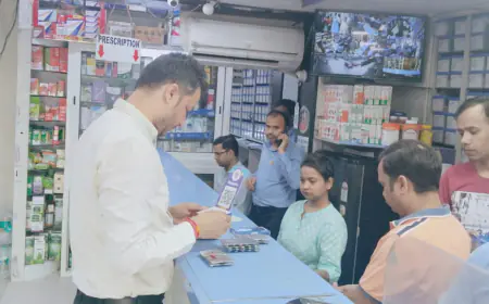 Noida News : मेडिकल स्टोर संचालकों में मचा हड़कंप, औषधियों के नमूने जांच के लिए भेजा