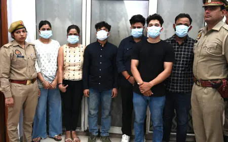 Noida News : देश-विदेश के नामी मेडिकल कॉलेज में दाखिला कराने के नाम पर करोड़ों की ठगी, दो युवतियां समेत 6 गिरफ्तार