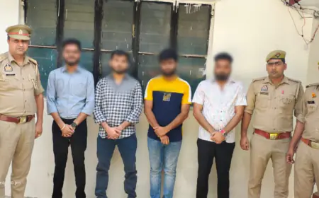 Noida News : गार्डन गैलरिया मॉल में झगड़ा करने वाले चार गिरफ्तार