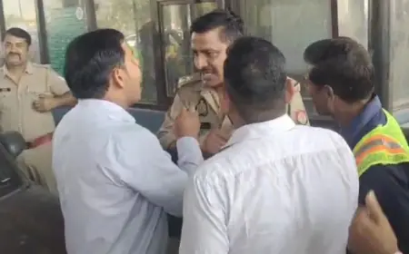 Dadri News : पुलिस वालों ने टोल कर्मियों के साथ की मारपीट
