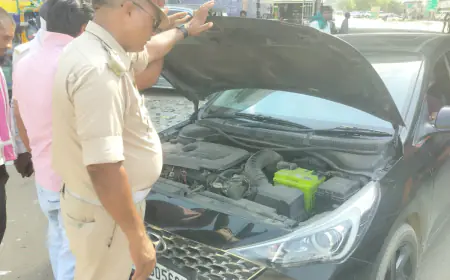 Noida News : अवैध रूप से लाल नीली बत्ती और हूटर लगाकर चलने वालों की आई शामत