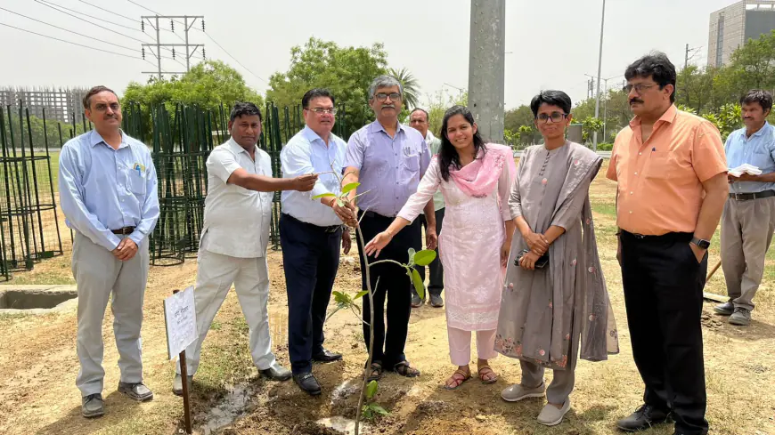 Greater Noida News : विश्व पर्यावरण दिवस पर प्राधिकरण अधिकारियों ने लगाए पौधे, छात्र प्रतियोगिता  में  हुए शामिल