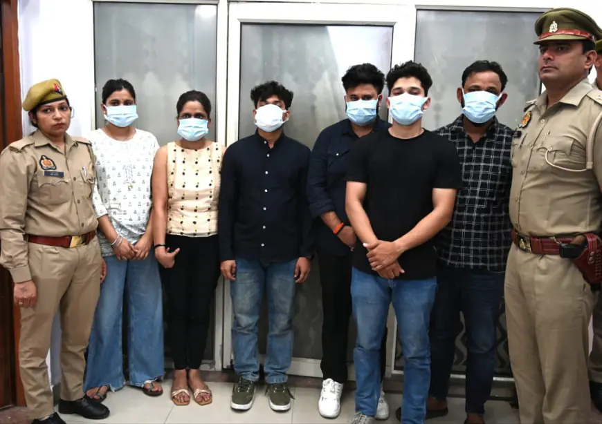 Noida News : देश-विदेश के नामी मेडिकल कॉलेज में दाखिला कराने के नाम पर करोड़ों की ठगी, दो युवतियां समेत 6 गिरफ्तार