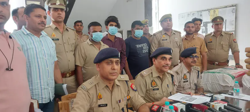 Noida News : तीन अंतरराज्यीय गांजा तस्कर गिरफ्तार, करोड़ों रुपए कीमत का गांजा बरामद