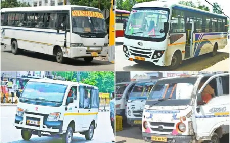 Noida News : विशेष अभियान के दौरान 12 डग्गामार बसें सीज