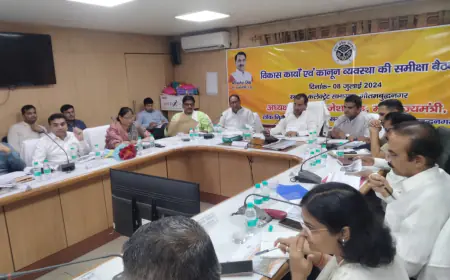 Noida News : प्रभारी मंत्री कुंवर बृजेश सिंह ने की विकास कार्यक्रम व कानून व्यवस्था की समीक्षा, दिए निर्देश