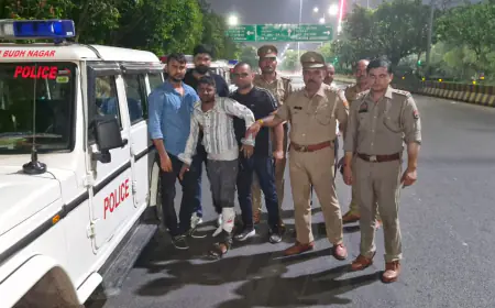 Noida News : पुलिस की गोली से घायल हुआ शातिर बदमाश मुर्गे वाला