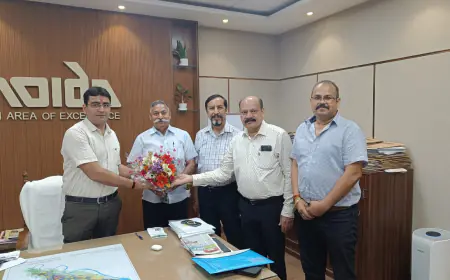 Noida News: प्राधिकरण के एसीईओ से मिला डीडी आरडब्ल्यूए का प्रतिनिधिमंडल,13 सूत्रीय सौंपा ज्ञापन