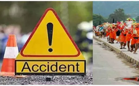 Noida News : सड़क हादसे में दो कावंड़ियों समेत 6 घायल, दो की हुई मौत