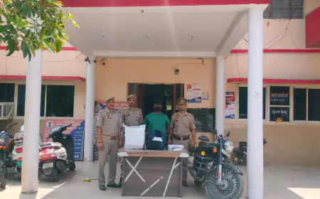 Noida News : प्रतिबंधित 88 ई-सिगरेट व गांजा के साथ बदमाश गिरफ्तार