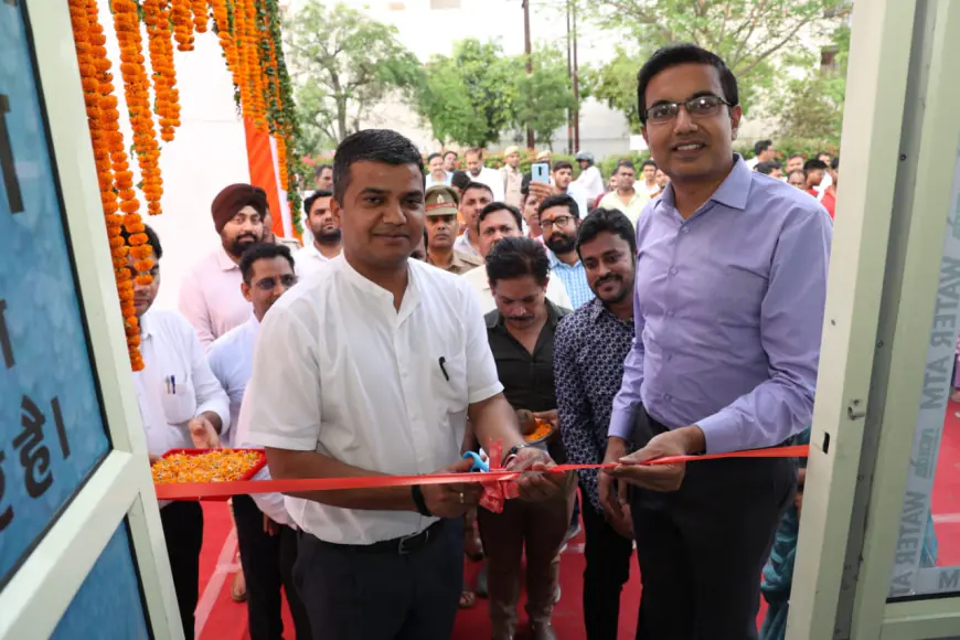 Noida News : सीईओ और डीएम ने नोएडा में दो वाटर एटीएम का किया उद्घाटन, जनता को मिलेगा मुफ्त में स्वच्छ जल