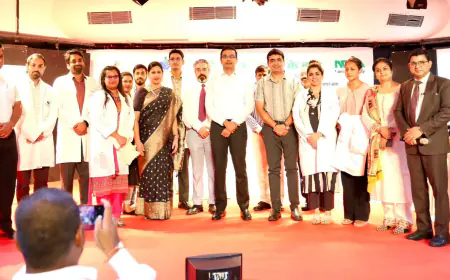 Noida News : नोएडा प्राधिकरण के अधिकारी व कर्मचारियों की फ्री में हुई स्वास्थ्य जांच, सीईओ ने की कैंप की सराहना