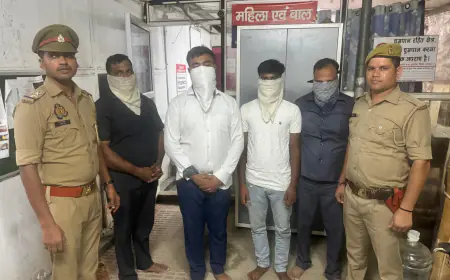 Noida News : गृह मंत्रालय में ज्वाइंट डायरेक्टर बताकर ठगी करने वाला नटवरलाल समेत चार गिरफ्तार