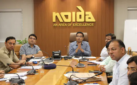 Noida News : नोएडा की यातायात व्यवस्था में होगा सुधार, सीईओ ने ट्रैफिक सेल के साथ की बैठक