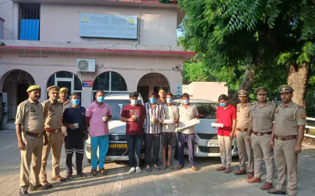 Noida News : बिसरख पुलिस ने शातिर सात वाहन चोरों को किया गिरफ्तार
