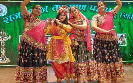 Noida News राजस्थान कल्याण परिषद के तीज महोत्सव में महिलाओं ने पेश किया मनमोहक नृत्य