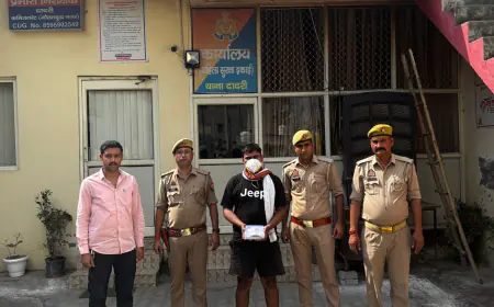 Greater Noida News : चोरी व गैंगस्टर एक्ट में वांछित बदमाश गिरफ्तार