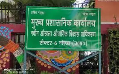 Noida News : नोएडा प्राधिकरण की जमीन पर अवैध रूप से कब्जा करने का आरोप