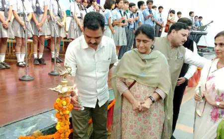 Greater Noida News : उत्तर प्रदेश के राज्य मंत्री ने जेपी पब्लिक स्कूल में स्पोर्ट्स सेंटर का किया उद्घाटन