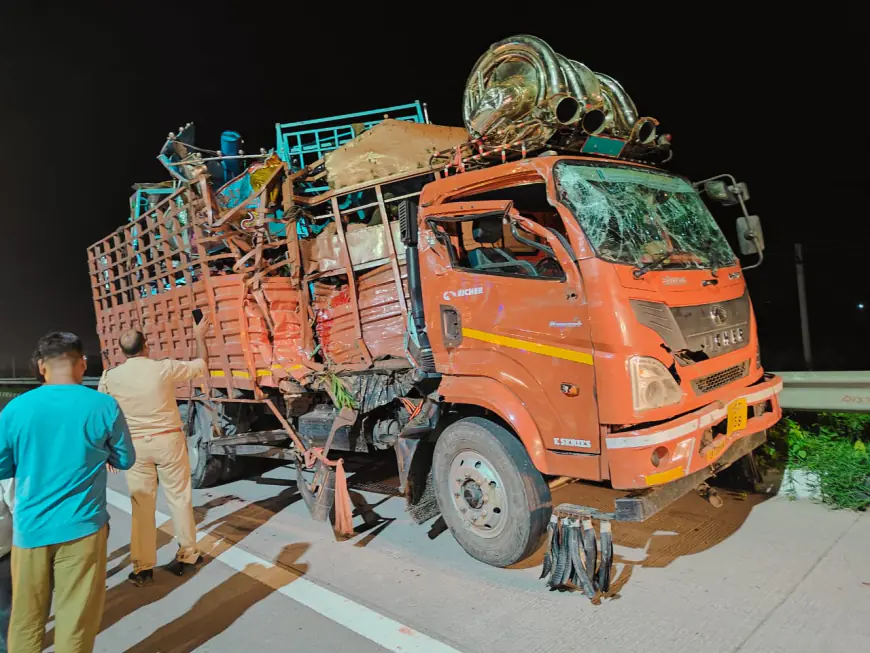 Greater Noida News : ईस्टर्न पेरीफेरल एक्सप्रेसवे पर ट्रक से टकराया कैंटर, 4 की मौत 24 घायल