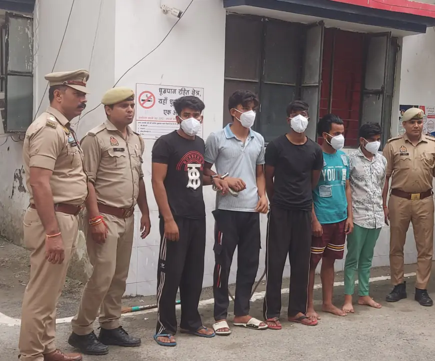 Noida News : एनसीआर के 5 शातिर बदमाश गिरफ्तार, 31 मोबाइल फोन व असलहा बरामद