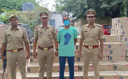 Noida News : चंडीगढ़ से बिहार में शराब की तस्करी,  नोएडा में पकड़ी गई एक करोड़ की शराब