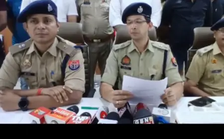 Greater Noida News : हथियार के बल पर डकैती डालने वाले दो बदमाश मुठभेड़ के दौरान गिरफ्तार,  पैर में लगी गोली