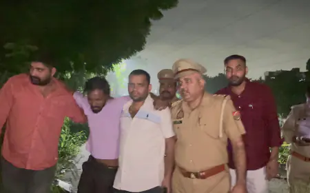 Noida News : पुलिस मुठभेड़ में ठक-ठक गैंग के दो बदमाश गिरफ्तार, एक घायल