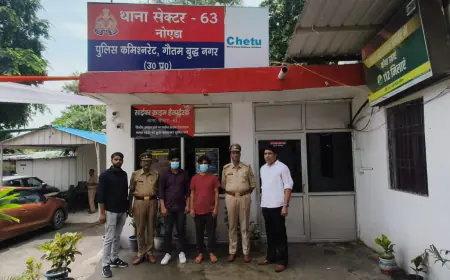 Noida News: एयरलाइंस में नौकरी के नाम पर की ठगी में गैंगस्टर एक्ट में वांछित व 10-10 हजारी दो बदमाश गिरफ्तार