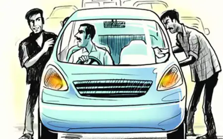 Noida News : हथियार के बल पर चालक को बंधक बनाकर बदमाशों ने कार लूटी