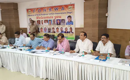 Noida News : नोएडा प्राधिकरण के सीईओ ने आरडब्ल्यूए के पदाधिकारी संग की बैठक, समस्याओं के समाधान का दिया आश्वासन