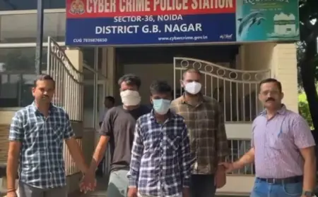 Noida News : महिला डॉक्टर को डिजिटल अरेस्ट करके 45 लाख रुपए की ठगी करने के आरोप में तीन गिरफ्तार