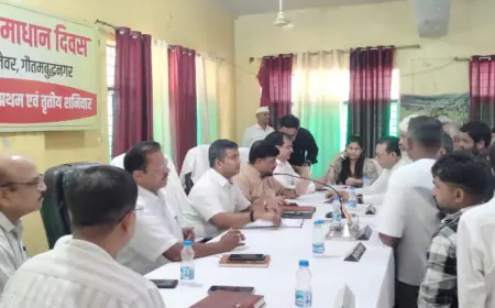 Noida News : गौतमबुद्व नगर की तीनों तहसीलों में दर्ज हुई 199 शिकायतें, 15 का किया समाधान