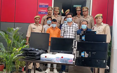 Noida News : मुम्बई व गोवा के जहाजों पर  नौकरी लगवाने के नाम पर ठगी, युवती समेत पांच गिरफ्तार