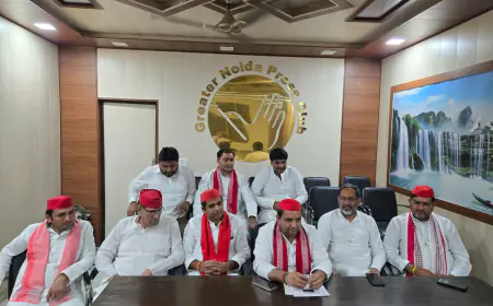 Greater Noida News : ग्रेटर नोएडा में सपा ने मुख्यमंत्री से मिलने का मांगा समय, मुलाकात न होने पर होगा विरोध