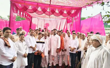 Noida News : सरधना विधायक ने 10 अक्टूबर के जन आंदोलन के लिए ग्रेनो के गांवों का किया दौरा