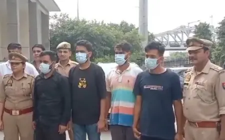 Noida News : चार बदमाशों से सात लग्जरी कारें बरामद